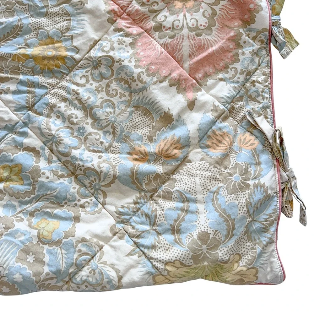 Pottery Barn 2 pc Set Matching Quilted Standard Size‎ Pillow Case Sham Palampore